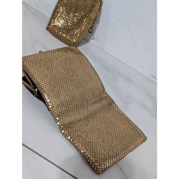 Unbranded Women's Vintage Glomesh Gold Metallic Wallet And Zip Close Cigarette C - Picture 5 of 6